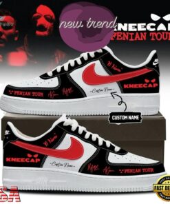 Kneecap Band FENIAN TOUR 2026 Custom Name Air Force 1 Shoes Sneakers, Music Lover AF1 Shoes Kneecap Band Fenian Tour 2026 Custom Name Air Force 1 Shoes Sneakers