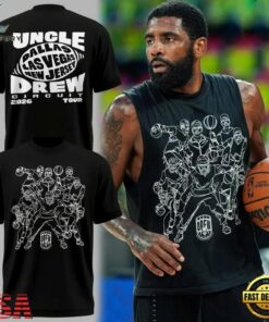 Kyrie Irving Uncle Drew Circuit Tour 2026 Black T Shirt, Viral 3D Graphic Tee Kyrie Irving Uncle Drew Circuit Tour 2026 Black T Shirt