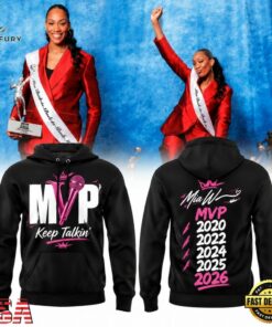 Las Vegas Aces A’ja Wilson’s 2026 WNBA 5x MVP Keep Talkin Hoodie, Viral 3D Graphic Tee Las Vegas Aces A JA Wilson S 2026 Wnba 5X Mvp Keep Talkin Hoodie