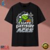 Las Vegas Aces I Hate Everybody Except Aces Grinch Christmas T Shirt, Trendy 2D Print Shirt Las Vegas Aces I Hate Everybody Except Aces Grinch Christmas T Shirt