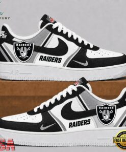Las Vegas Raiders 2026 NFL Team Air Force 1 Shoes Sneakers, NFL Fan AF1 Shoes Las Vegas Raiders 2026 Nfl Team Air Force 1 Shoes Sneakers