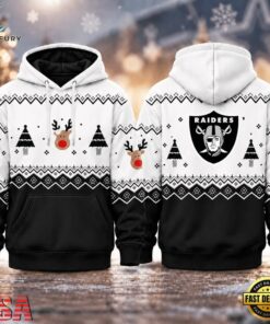 Las Vegas Raiders NFL Christmas Game Day Hoodie Shirt, Sports Fans 3D Shirt Las Vegas Raiders Nfl Christmas Game Day Hoodie Shirt