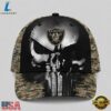 Las Vegas Raiders NFL Halloween Military Skull Camo Classic Cap, Football Limited Edition Cap Las Vegas Raiders Nfl Halloween Military Skull Camo Classic Cap