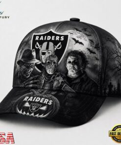 Las Vegas Raiders NFL Horror Night Halloween 2026 Design Classic Cap, Football Limited Edition Cap Las Vegas Raiders Nfl Horror Night Halloween 2026 Design Classic Cap