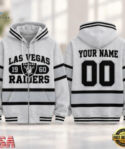 Las Vegas Raiders NFL Varsity Stripe Zip Hoodie, Sports Fans 3D Shirt Las Vegas Raiders Nfl Varsity Stripe Zip Hoodie