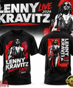 Lenny Kravitz Live 2026 T Shirt, Trending Music 3D Tee Lenny Kravitz Live 2026 T Shirt