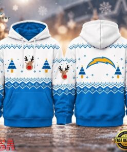 Los Angeles Chargers NFL Christmas Game Day Hoodie Shirt, Sports Fans 3D Shirt Los Angeles Chargers Nfl Christmas Game Day Hoodie Shirt