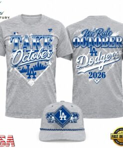Los Angeles Dodgers Take October 2026 NL West Champions Graphic T Shirt, Viral 3D Graphic Tee Los Angeles Dodgers Take October 2026 NL West Champions Graphic T Shirt