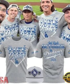 Los Angeles Dodgers Take October Division Series Champions 3D Shirt, Viral 3D Graphic Tee Los Angeles Dodgers Take October Division Series Champions 3D Shirt