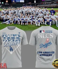 Los Angeles Dodgers Take October NLCS Bound 2026 T Shirt, Viral 3D Graphic Tee Los Angeles Dodgers Take October Nlcs Bound 2026 T Shirt