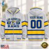 Los Angeles Rams NFL Varsity Stripe Zip Hoodie, Sports Fans 3D Shirt Los Angeles Rams Nfl Varsity Stripe Zip Hoodie