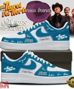 Los Tigres Del Norte Los Tigres del Mundo Tour 2026 Blue Air Force 1 Shoes, Music Lover AF1 Shoes Los Tigres Del Norte Los Tigres Del Mundo Tour 2026 Blue Air Force 1 Shoes