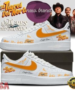 Los Tigres Del Norte Los Tigres del Mundo Tour 2026 White Air Force 1 Shoes, Music Lover AF1 Shoes Los Tigres Del Norte Los Tigres Del Mundo Tour 2026 White Air Force 1 Shoes