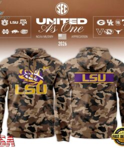 LSU Tigers 2026 Military Appreciation New Design Hoodie, Viral 3D Graphic Tee Lsu Tigers 2026 Military Appreciation New Design Hoodie