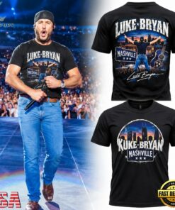 Luke Bryan And Friends Nashville Bridgestone Arena 2026 Concert Two Sided Black T Shirt, Trending Music 3D Tee Luke Bryan And Friends Nashville Bridgestone Arena 2026 Concert Two Sided Black T Shirt