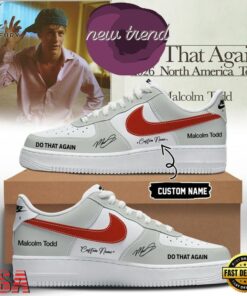 Malcolm Todd Do That Again Tour 2026 Limited Edition Air Force 1 Shoes Sneakers, Music Lover AF1 Shoes Malcolm Todd DO That Again Tour 2026 Limited Edition Air Force 1 Shoes Sneakers