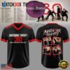 Matchbox Twenty 30 North American Tour 2027 Black Football Jersey, Fashion Football Jersey Matchbox Twenty 30 North American Tour 2027 Black Football Jersey