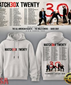 Matchbox Twenty 30 North American Tour 2027 Hoodie Shirt, Trending Music 3D Tee Matchbox Twenty 30 North American Tour 2027 Hoodie Shirt