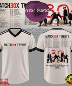 Matchbox Twenty 30 North American Tour 2027 Schedule Football Jersey, Fashion Football Jersey Matchbox Twenty 30 North American Tour 2027 Schedule Football Jersey