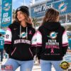 Miami Dolphins NFL Breast Cancer Awareness Hoodie, Faith Strength Football 3D Shirt, Sports Fans 3D Shirt Miami Dolphins Nfl Breast Cancer Awareness Hoodie Faith Strength Football 3D Shirt