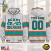Miami Dolphins NFL Varsity Stripe Zip Hoodie, Sports Fans 3D Shirt Miami Dolphins Nfl Varsity Stripe Zip Hoodie