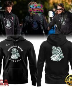 Michigan State Spartans Throwback Logo Black Hoodie, Viral 3D Graphic Tee Michigan State Spartans Throwback Logo Black Hoodie