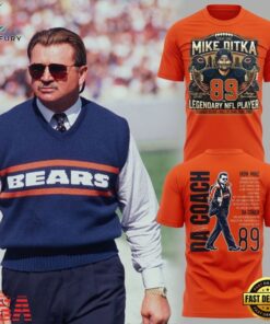 Mike Ditka Chicago Bears 2026 T Shirt, Viral 3D Graphic Tee Mike Ditka Chicago Bears 2026 T Shirt