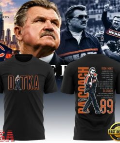 Mike Ditka Forever Chicago Bears Paying Tribute to Da Coach Limited Edition 3D Shirt, Viral 3D Graphic Tee Mike Ditka Forever Chicago Bears Paying Tribute TO DA Coach Limited Edition 3D Shirt