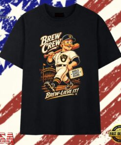 Milwaukee Brewers Brew Crew World Series Bound Brew Lieve It T Shirt, Trendy 2D Print Shirt Milwaukee Brewers Brew Crew World Series Bound Brew Lieve IT T Shirt