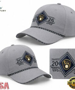 Milwaukee Brewers Take October 2026 NL Central Champions Baseball Cap, Fashion Baseball Cap Milwaukee Brewers Take October 2026 NL Central Champions Baseball Cap