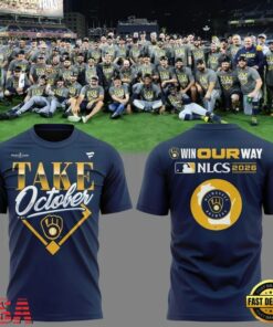 Milwaukee Brewers Take October NLCS Bound Win Our Way 2026 Limited Edition 3D Shirt, Viral 3D Graphic Tee Milwaukee Brewers Take October Nlcs Bound Win Our Way 2026 Limited Edition 3D Shirt