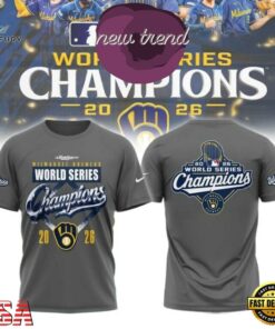 Milwaukee Brewers World Series Champions 2026 3D Shirt, Viral 3D Graphic Tee Milwaukee Brewers World Series Champions 2026 3D Shirt
