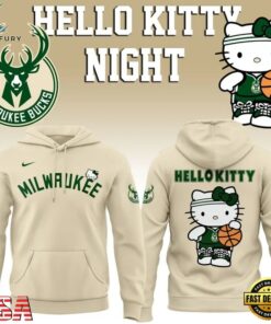 Milwaukee Bucks x Hello Kitty Night 2026 Special Edition Hoodie, Trending Music 3D Tee Milwaukee Bucks X Hello Kitty Night 2026 Special Edition Hoodie