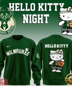 Milwaukee Bucks x Hello Kitty Night 2026 Special Edition Sweatshirt, Trending Music 3D Tee Milwaukee Bucks X Hello Kitty Night 2026 Special Edition Sweatshirt