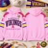 Minnesota Vikings 2026 NFL Breast Cancer Awareness Game Day Hoodie Shirt, Sports Fans 3D Shirt Minnesota Vikings 2026 Nfl Breast Cancer Awareness Game Day Hoodie Shirt