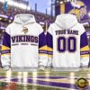 Minnesota Vikings 2026 NFL Gridiron Heritage Varsity Hoodie, Sports Fans 3D Shirt Minnesota Vikings 2026 Nfl Gridiron Heritage Varsity Hoodie