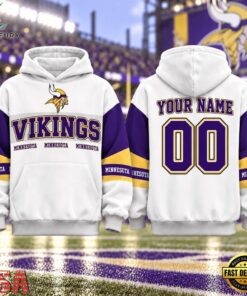 Minnesota Vikings 2026 NFL Gridiron Heritage Varsity Hoodie, Sports Fans 3D Shirt Minnesota Vikings 2026 Nfl Gridiron Heritage Varsity Hoodie