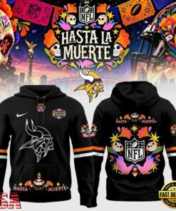 Minnesota Vikings Football US Hasta la Muerte 2026 Limited Edition Hoodie Shirt, Viral 3D Graphic Tee Minnesota Vikings Football US Hasta LA Muerte 2026 Limited Edition Hoodie Shirt