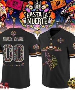 Minnesota Vikings NFL Hasta la Muerte 2026 Personalized Football Jersey, Fashion Football Jersey Minnesota Vikings Nfl Hasta LA Muerte 2026 Personalized Football Jersey
