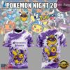 Minnesota Vikings x Pokemon Night 2026 T Shirt, Viral 3D Graphic Tee Minnesota Vikings X Pokemon Night 2026 T Shirt