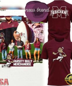 Mississippi State Bulldogs The Varsity Bully Merchandise T Shirt, Viral 3D Graphic Tee Mississippi State Bulldogs The Varsity Bully Merchandise T Shirt
