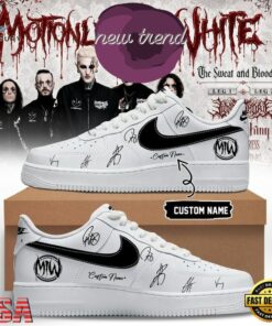 Motionless In White The Sweat and Blood Tour 2026 Signature Air Force 1 Shoes, Music Lover AF1 Shoes Motionless IN White The Sweat And Blood Tour 2026 Signature Air Force 1 Shoes