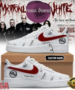 Motionless In White The Sweat and Blood Tour 2026 Signature Air Force 1 Shoes Sneakers, Music Lover AF1 Shoes Motionless IN White The Sweat And Blood Tour 2026 Signature Air Force 1 Shoes Sneakers