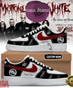 Motionless In White The Sweat and Blood Tour 2026 Special New Air Force 1 Shoes Sneakers, Music Lover AF1 Shoes Motionless IN White The Sweat And Blood Tour 2026 Special New Air Force 1 Shoes Sneakers