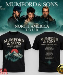 Mumford And Sons Prizefighter Tour 2026 Black T Shirt, Trending Music 3D Tee Mumford And Sons Prizefighter Tour 2026 Black T Shirt