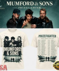 Mumford And Sons Prizefighter Tour 2026 New Design T Shirt, Trending Music 3D Tee Mumford And Sons Prizefighter Tour 2026 New Design T Shirt