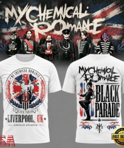 My Chemical Romance The Black Parade 2026 Tour White 3D Shirt, Trending Music 3D Tee MY Chemical Romance The Black Parade 2026 Tour White 3D Shirt