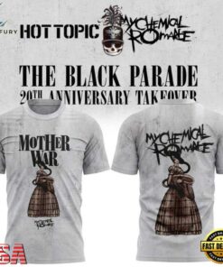My Chemical Romance The Black Parade 20th Anniversary 2026 Graphic Design T Shirt, Trending Music 3D Tee MY Chemical Romance The Black Parade 20th Anniversary 2026 Graphic Design T Shirt