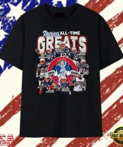 New England Patriots All Time Greats Players Signature Football T Shirt, Trendy 2D Print Shirt New England Patriots All Time Greats Players Signature Football T Shirt