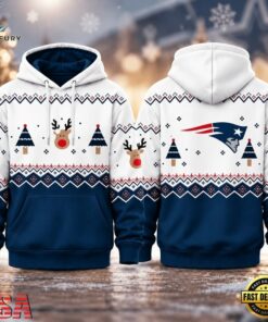 New England Patriots NFL Christmas Game Day Hoodie Shirt, Sports Fans 3D Shirt New England Patriots Nfl Christmas Game Day Hoodie Shirt